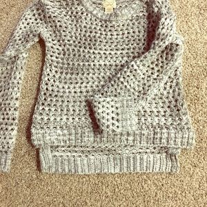 Junior size small crop sweater